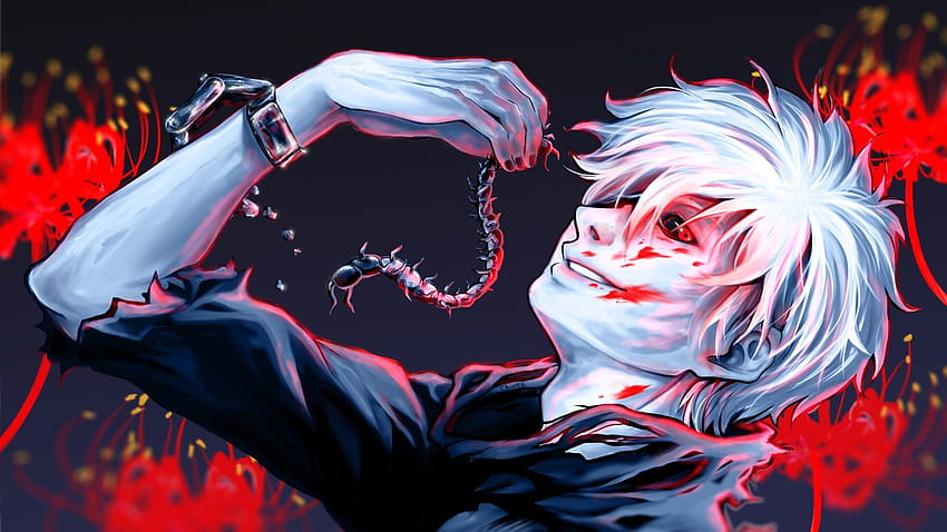 Wallpaper tokyo ghoul, dark, anime boy, artwork desktop wallpaper, hd  image, picture, background, ecabcc | wallpapersmug