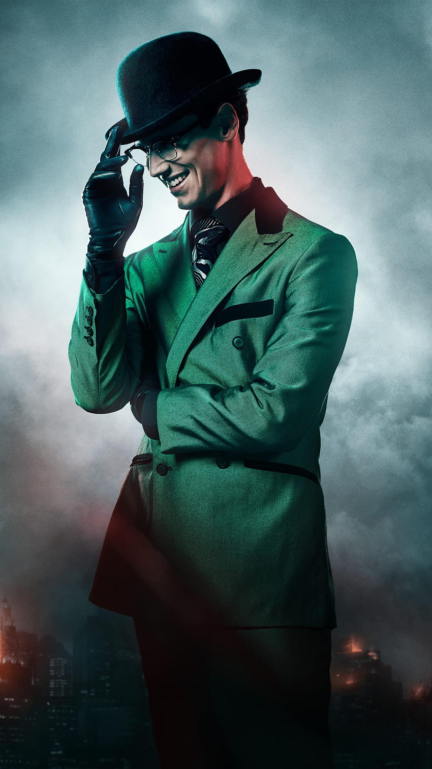 2160x3840 คอรี ไมเคิล สมิธ รับบทเป็นริดเลอร์ในซีซั่น Gotham เพนกวิน Gotham x ริดเลอร์ วอลล์เปเปอร์โทรศัพท์ HD