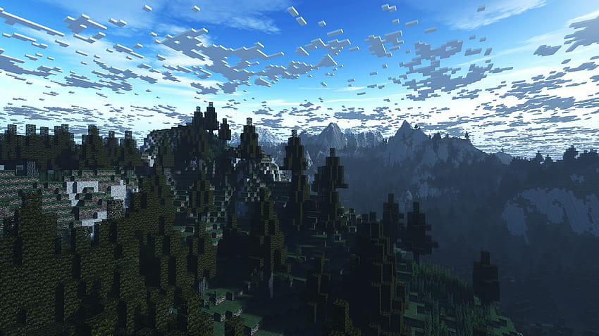 Schneebedeckte Berge [], Minecraft Winter HD-Hintergrundbild