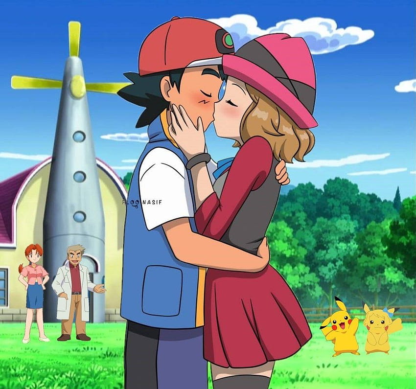 Ash❣️Serena, pokemon ash e beijo serena papel de parede HD