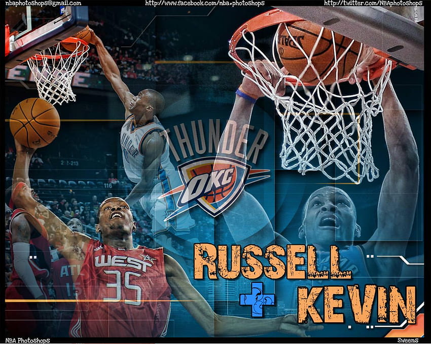 Russell dan Kevin – Keduanya Pemain Top, Thunder Sulit untuk, russell westbrook dan kevin durant Wallpaper HD