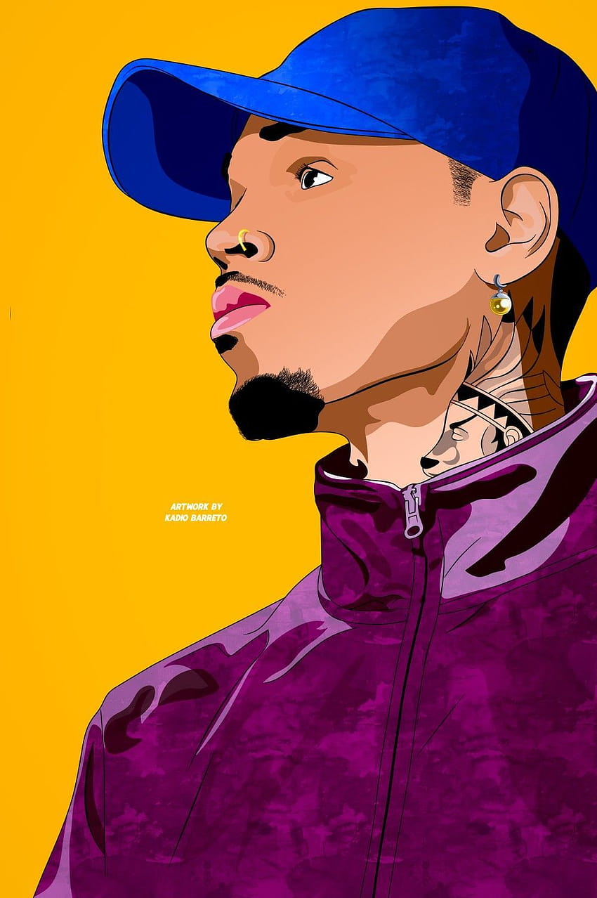 Chris Brown art, Chris Brown ...pinterest, Chris Brown Cartoon Tapeta na telefon HD
