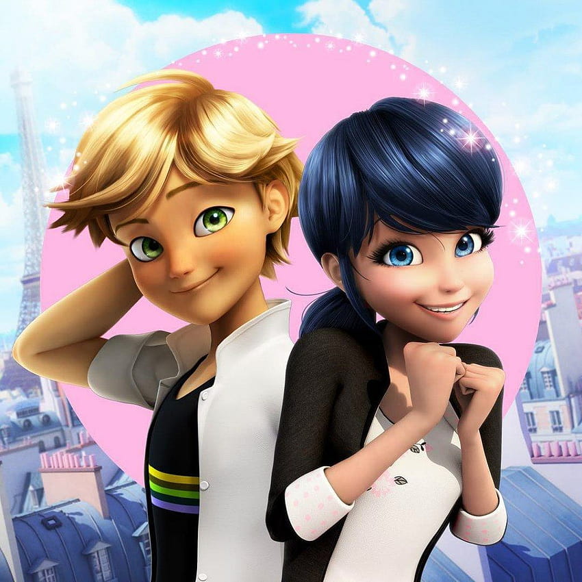 Miraculous Tales of Ladybug And Cat Noir Adrian and Marinette Posters, adrien and marinette HD phone wallpaper