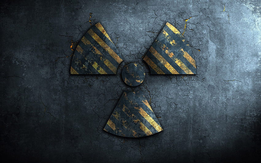 Radioaktives Zeichen HD-Hintergrundbild