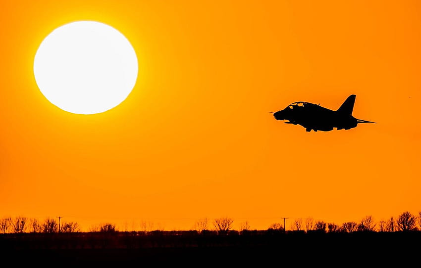 coucher de soleil, avion, jet, RAF, Red Arrows, Royal Air Force, avion, The Royal Air Force Aerobatic Team , section авиация Fond d'écran HD