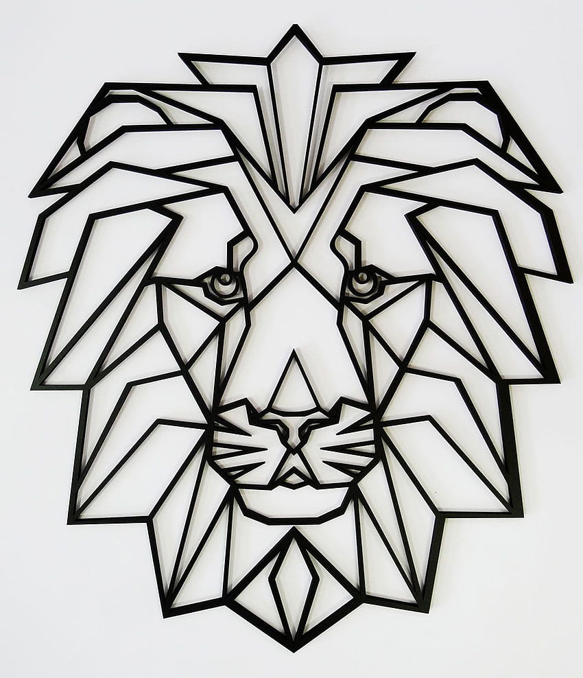 Lion géométrique, art géométrique du lion Fond d'écran de téléphone HD