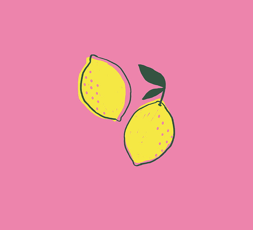 Pink Lemon Fabric Wallpaper and Home Decor  Spoonflower