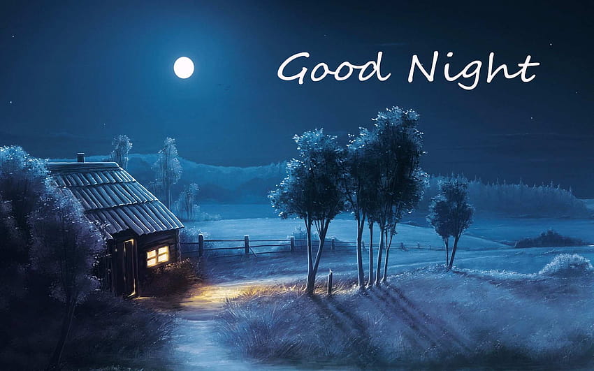 おやすみなさい 背景付きの名言 Gud Night, good night 高画質の壁紙