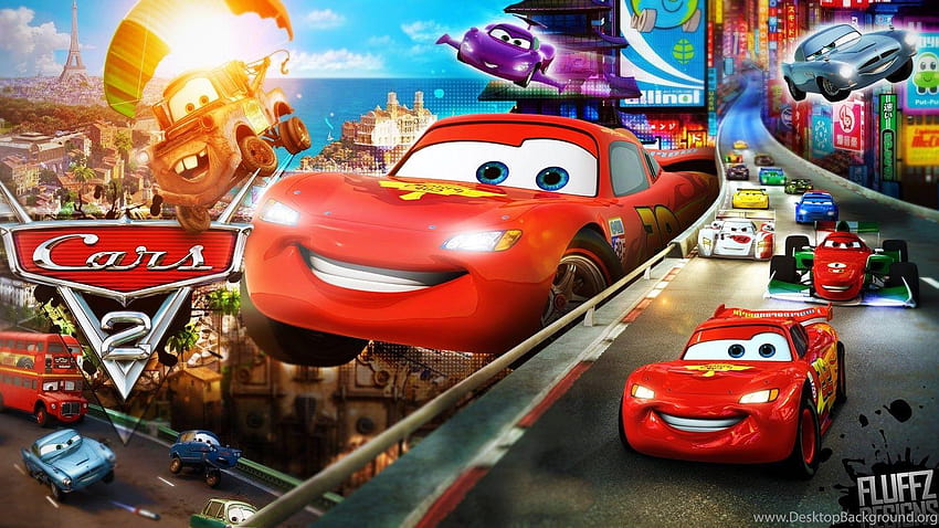 Autos Disney 3D-Filmhintergründe, Disney-3D-Filme HD-Hintergrundbild