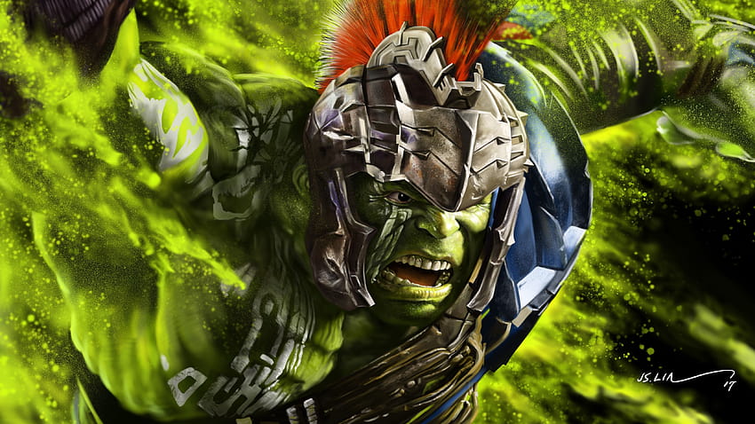 Hulk Thor Ragnarok Artwork HD wallpaper