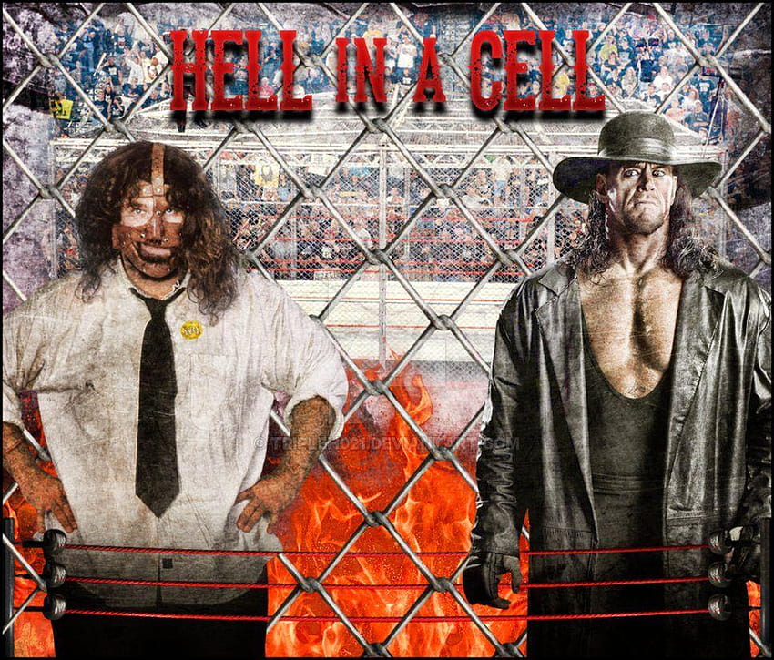 My Fav Hell in a Cell Match Undertaker vs Mankind от Tripleh021 on, wwe mankind HD тапет