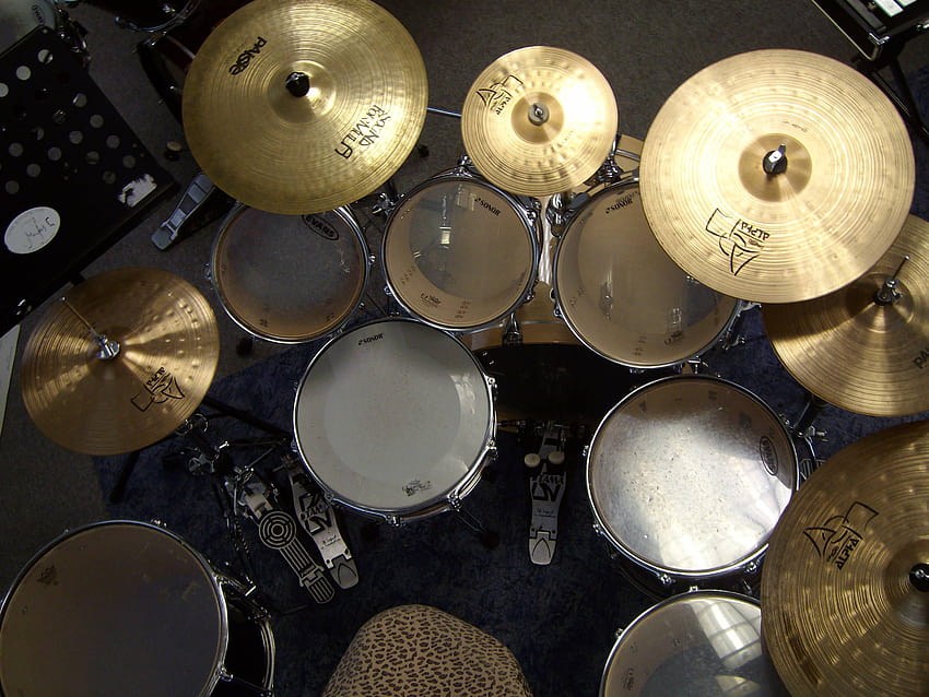Drum Set, drum kit HD wallpaper