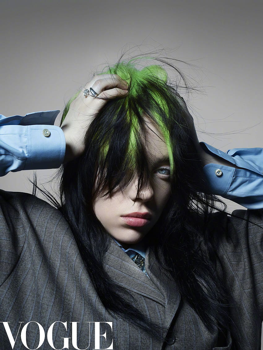 Billie on the cover of the June 2020 issue of VOGUE China, billie eilish vogue HD phone wallpaper