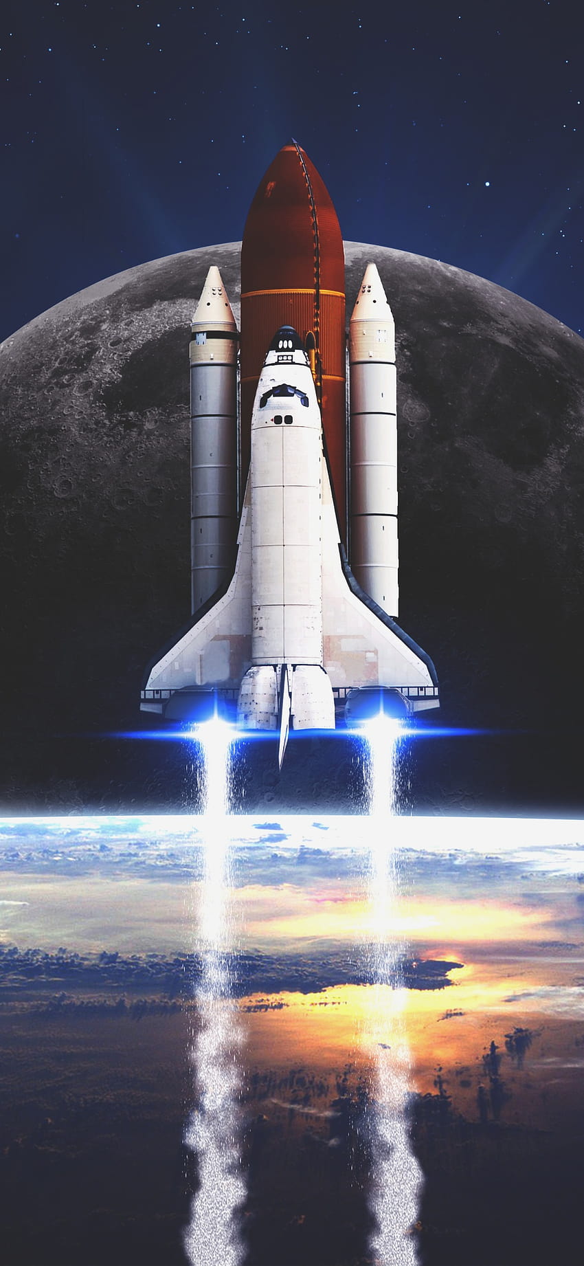 nasa rocket in space