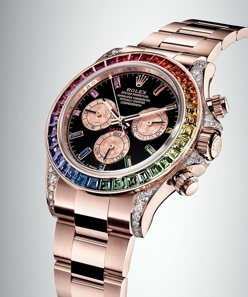Nowy zegarek Rolex Cosmograph Daytona, diamentowy rolex Tapeta na telefon HD