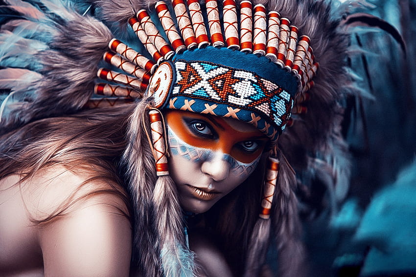Female Native American, party women HD wallpaper
