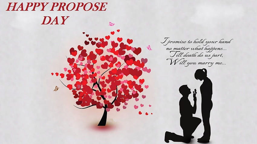 Happy Propose Day Greeting Cards, make a gift day HD wallpaper