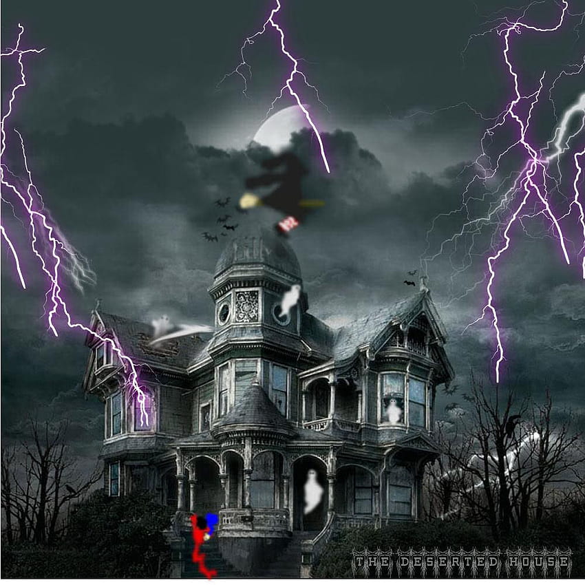 4 Animated Haunted House, halloween haunted houses HD phone wallpaper |  Pxfuel