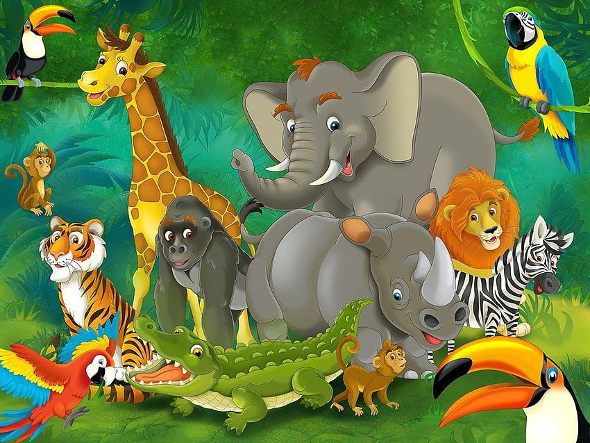 Safari Animal, animales del zoológico fondo de pantalla