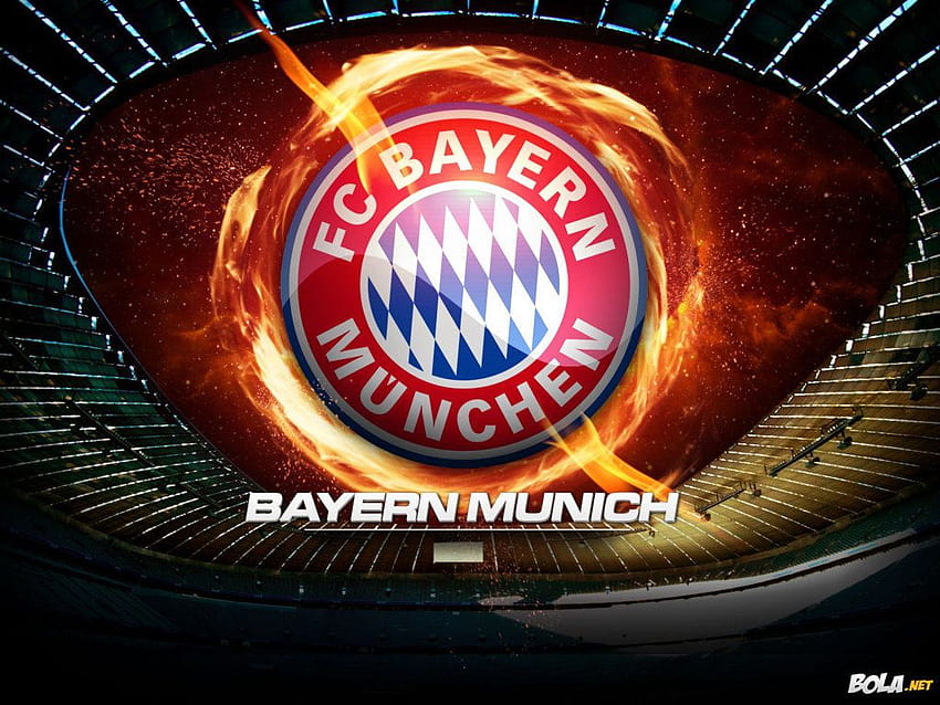 4 Bayern Munchen, logo Bayern Munich Fond d'écran HD