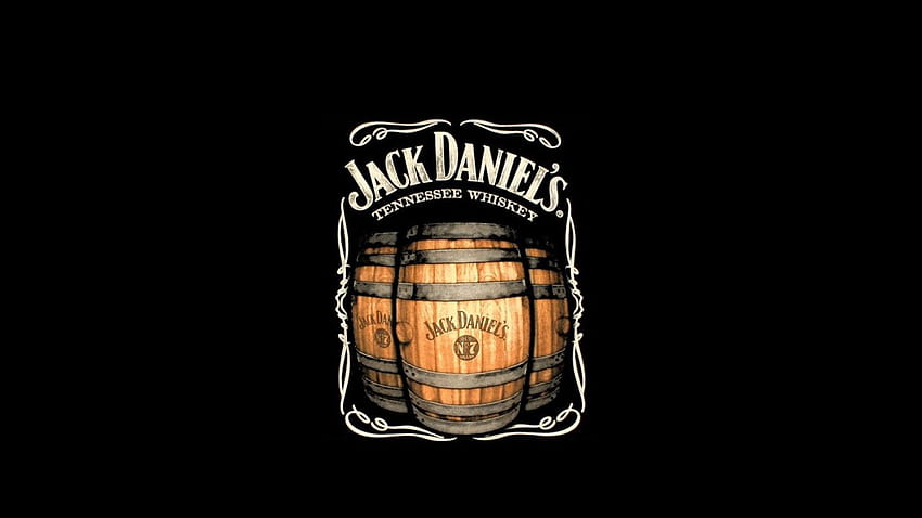 Logo del whisky di Jack Daniel, jack daniels Sfondo HD