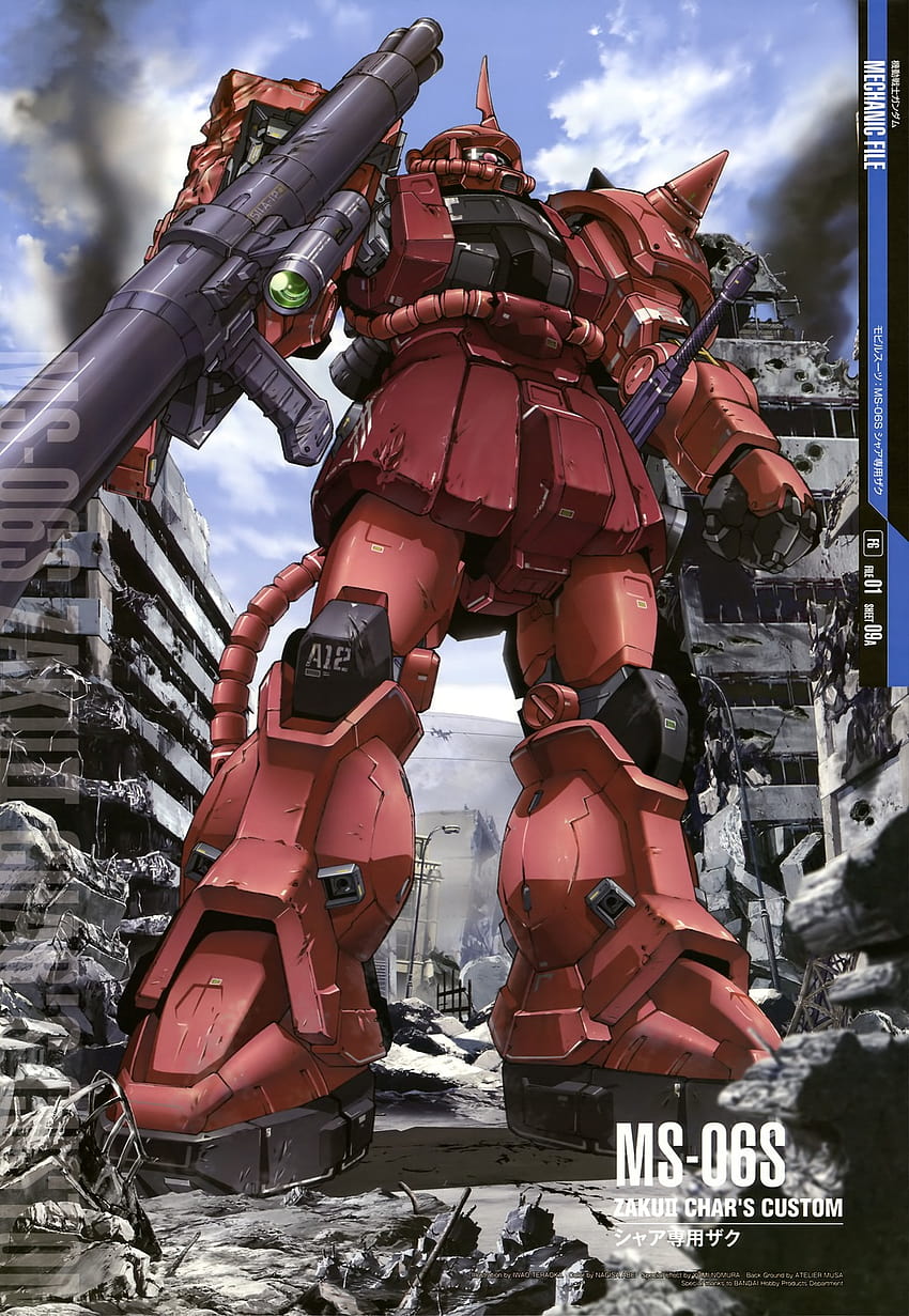 GUNDAM GUY: Mobile Suit Gundam Mechanic File, gundam zaku HD phone wallpaper
