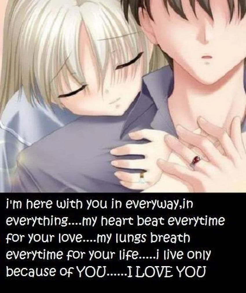 Cute Anime Love Quotes, best anime romantic quotes HD phone wallpaper |  Pxfuel