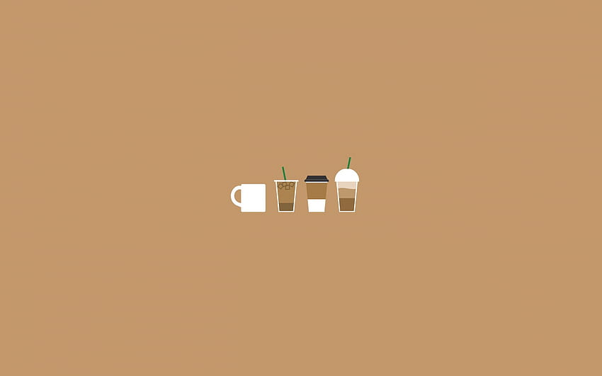 Coffee Illustration Aesthetic Minimalist [2560x1600] for your , Mobile & Tablet, minimalist aesthetic pc HD wallpaper