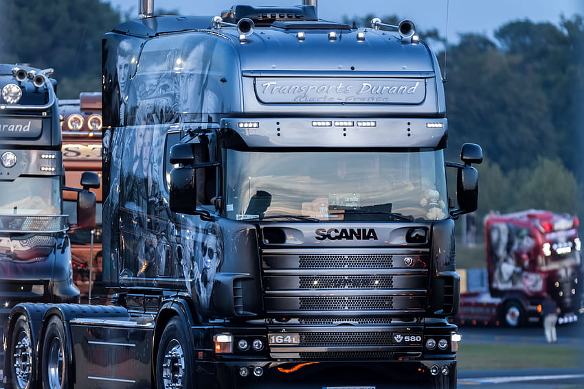 Logotipo de Scania V8 fondo de pantalla