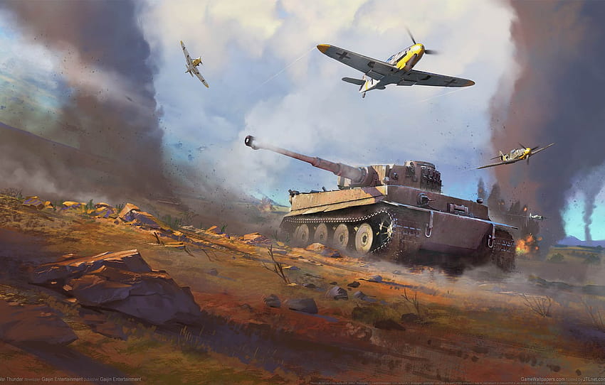 carri armati, aerei, gioco, La seconda guerra mondiale, WW2, War Thunder, sezione игры, parola guerra Sfondo HD