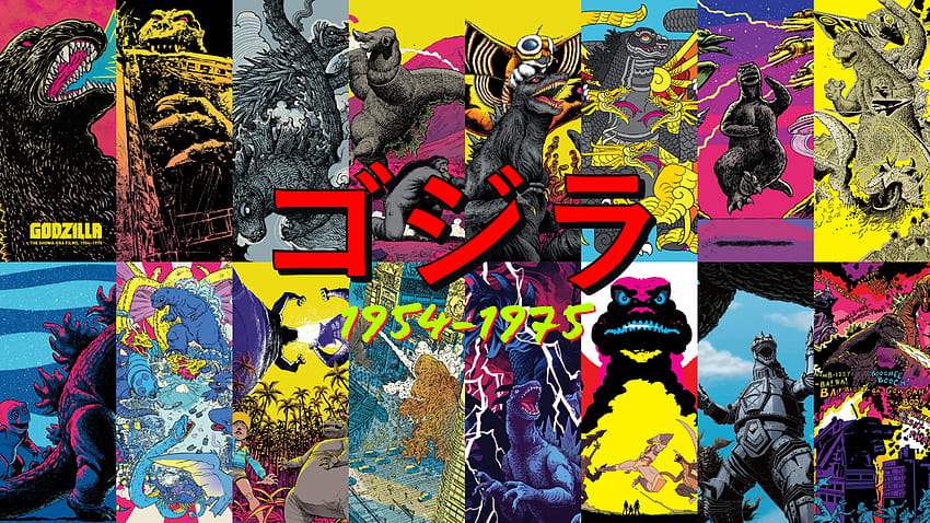 I made this to celebrate the Criterion Release! Credit goes to Criterion and the artists who made this beautiful art. Artist credits in comments.: GODZILLA, showa godzilla HD wallpaper