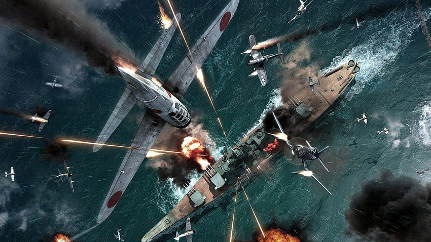 Battleships Battlestations Midway Concept Art Fighters Japonés, Pearl Harbor fondo de pantalla
