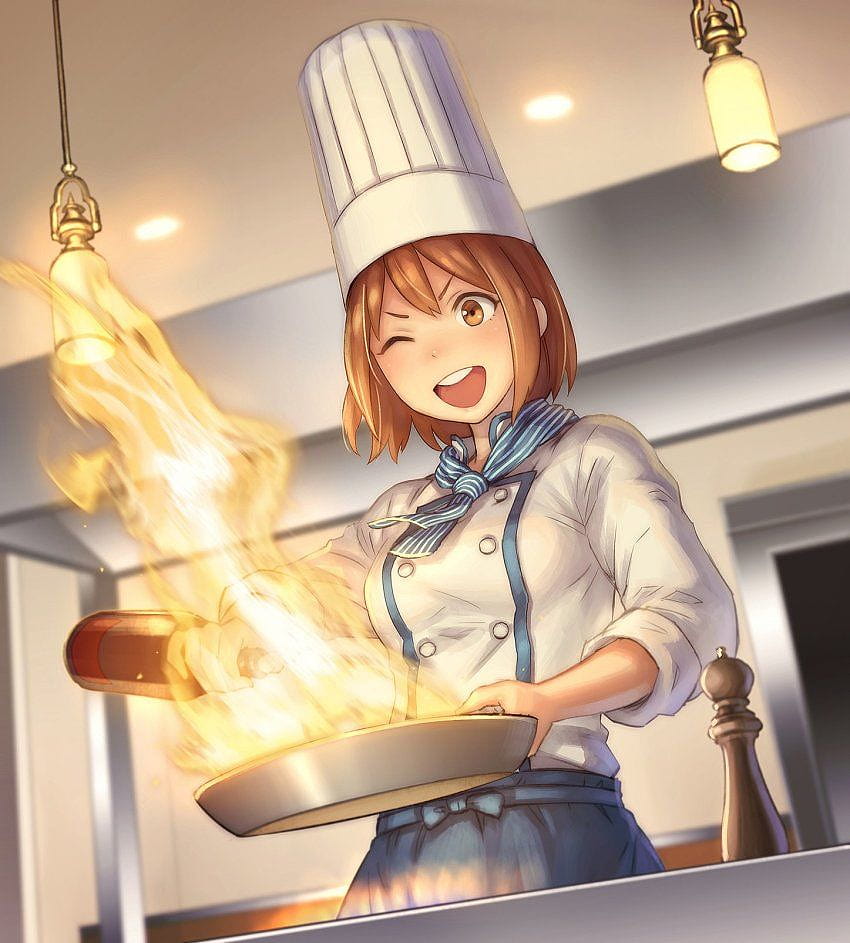 ปักพินในบอร์ด Art/Anime, cooking anime girl วอลล์เปเปอร์โทรศัพท์ HD