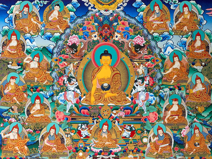 Tibetan Group, buddhist mandala HD wallpaper