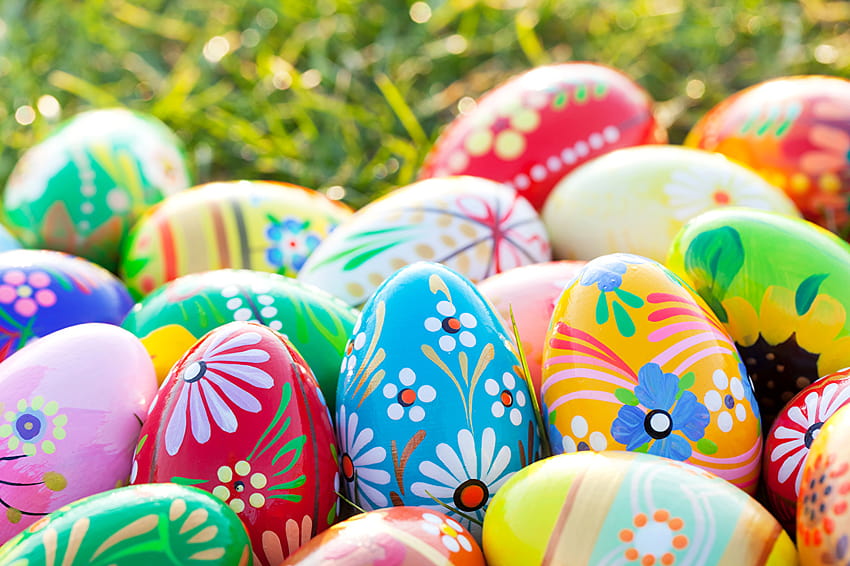 Easter egg Holidays Design, painted easter eggs HD wallpaper