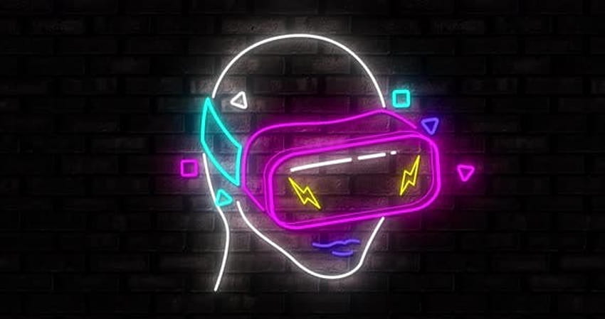 Neon Gaming icons on black backgrounds by vectorfusionart HD wallpaper