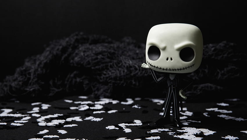 1360x768 Scary Skull Doll Halloween Creepy ラップトップ、背景、およびハロウィーンの怖いラップトップ 高画質の壁紙