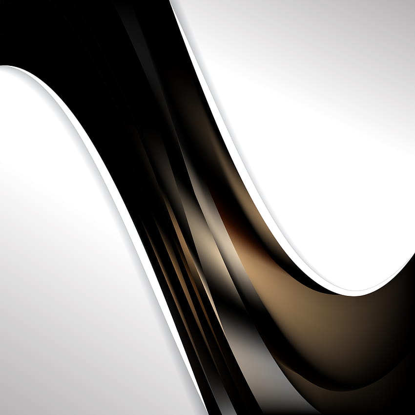 Черни и кафяви вълнови бизнес фонове, векторно изкуство HD тапет за телефон