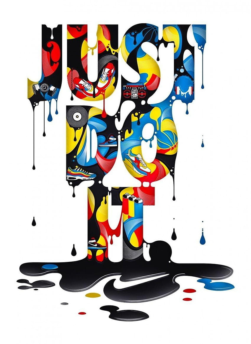Nike Graffiti, graffiti logo HD phone wallpaper