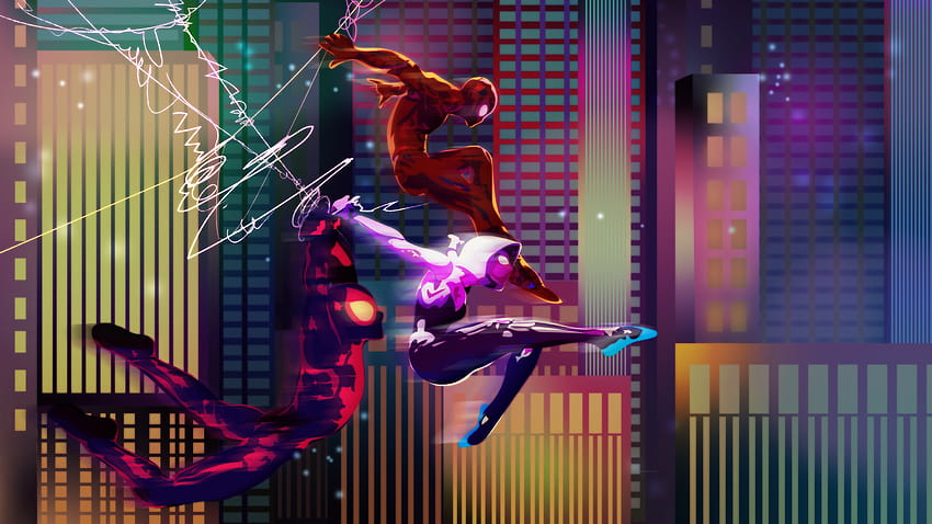 Gwen Stacy Miles Morales, miles morales dan gwen Wallpaper HD