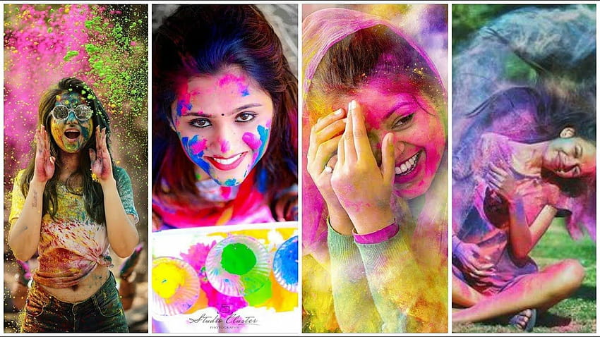 Selfie holi festival hi-res stock photography and images - Alamy