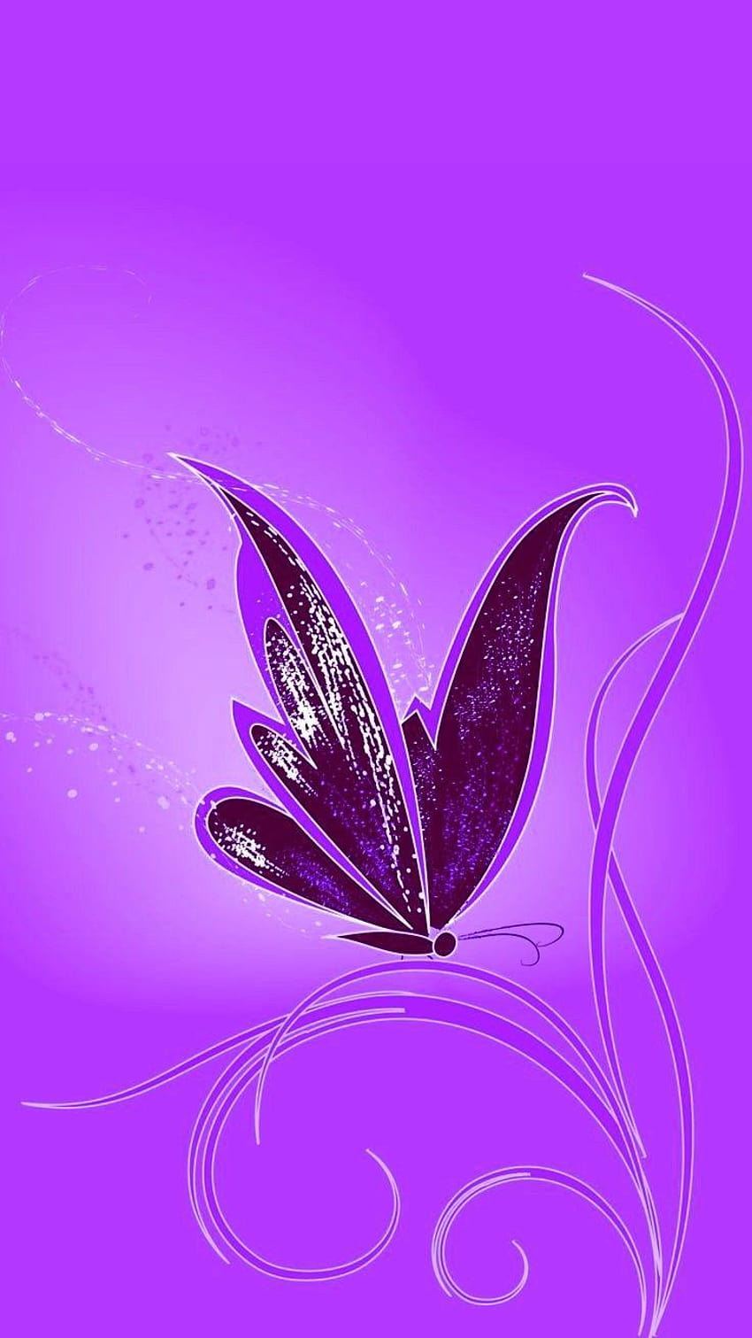 purple butterfly tumblr HD phone wallpaper