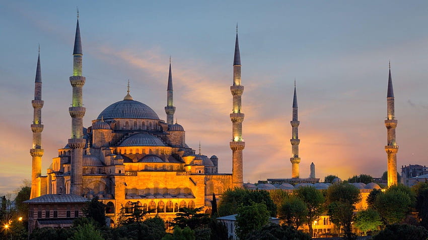 1920x1080 Sultan Ahmed, Evening, Istanbul for, istambul HD wallpaper