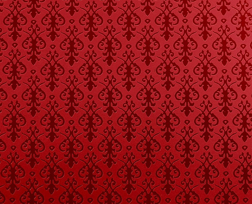 Red Victorian, red print HD wallpaper