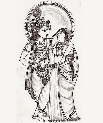 Radha Krishna pencil drawinghow to draw Radha Krishna with pencil part1   YouTube