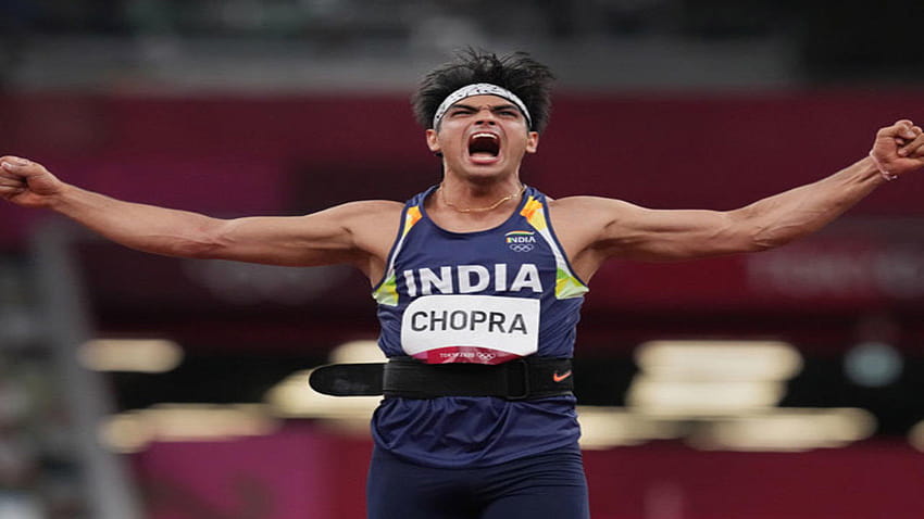 Tokyo Olympics 2020: Neeraj Chopra wins historic Gold in javelin throw, India's first athletics medal in 100 yrs HD wallpaper