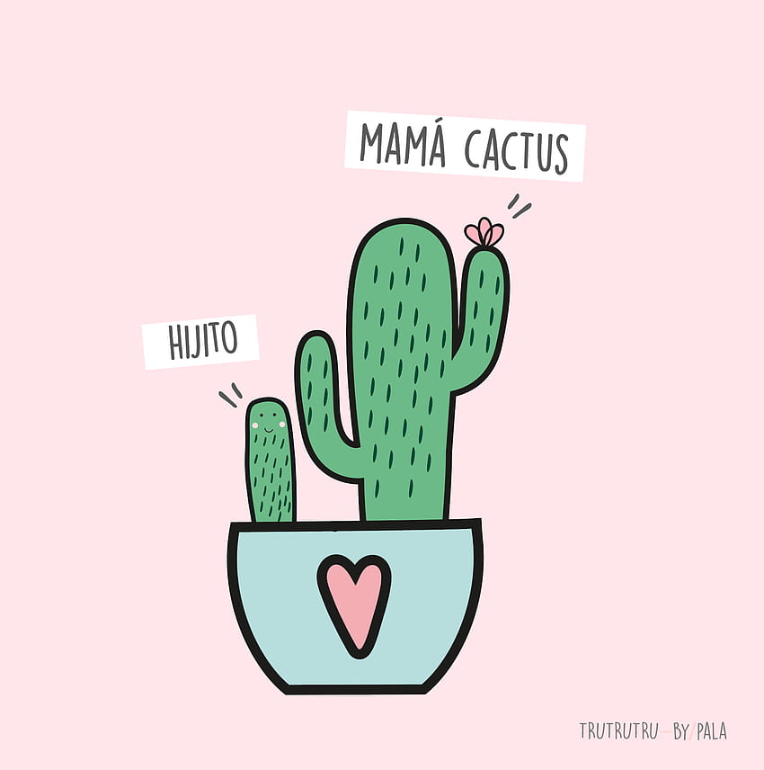 Dia De Las Madres Mom Day サボテン Mom Fondos De Cactus HD電話の壁紙