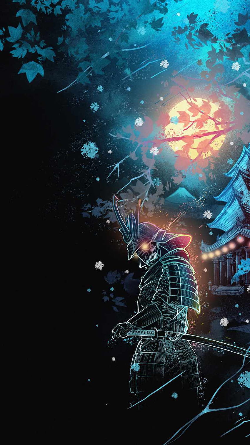 Winter Samurai IPhone, samurai winter HD phone wallpaper | Pxfuel