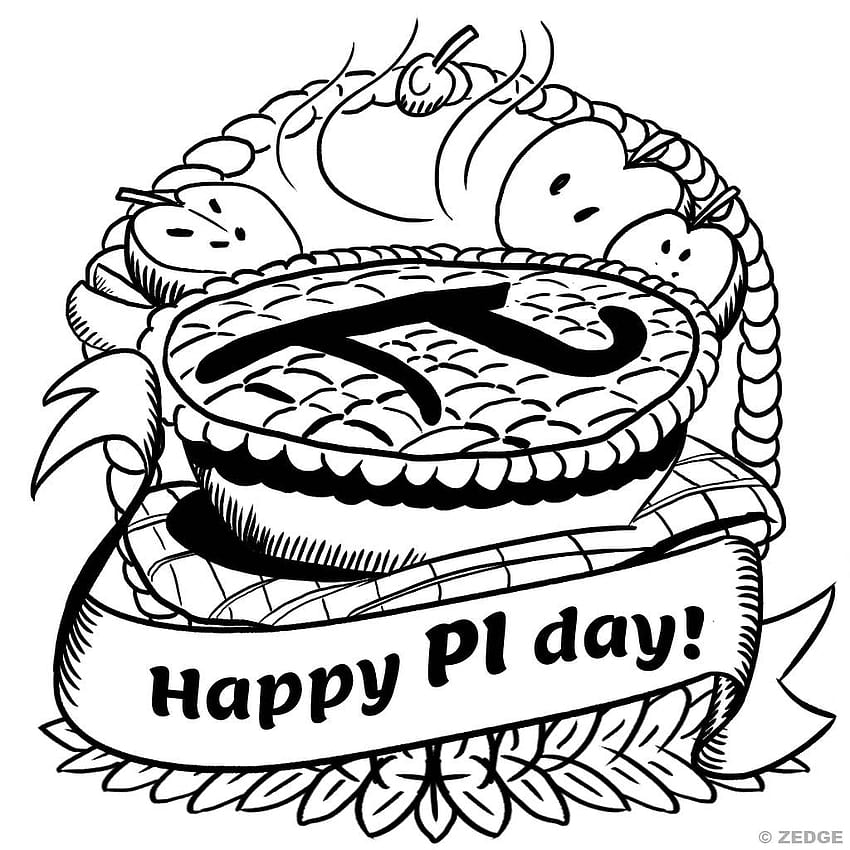 PI Day by zinhouse, pie drawing HD phone wallpaper