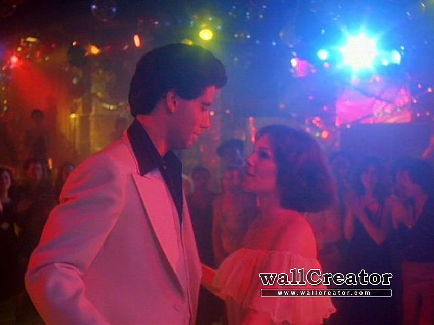 Tony y Stephanie, fiebre del sábado por la noche John Travolta y Karen Lynn Gorney fondo de pantalla
